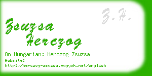 zsuzsa herczog business card